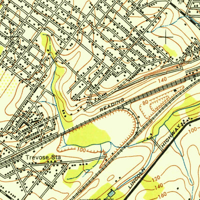 United States Geological Survey Langhorne, PA (1947, 24000-Scale) digital map
