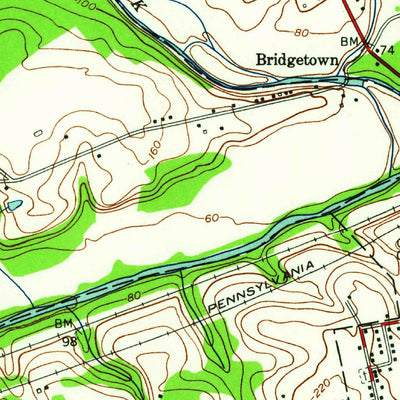 United States Geological Survey Langhorne, PA (1953, 24000-Scale) digital map
