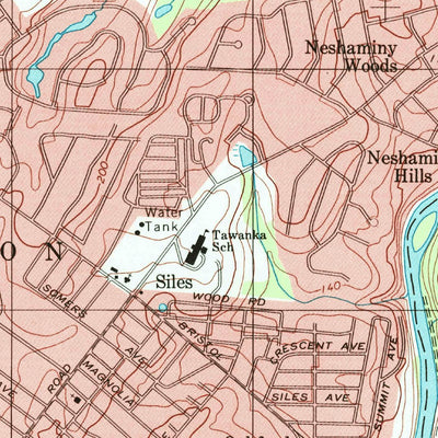 United States Geological Survey Langhorne, PA (1993, 24000-Scale) digital map