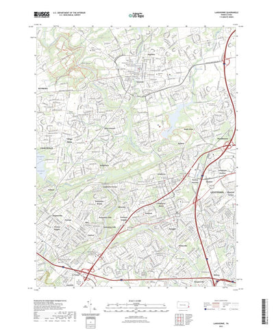 United States Geological Survey Langhorne, PA (2023, 24000-Scale) digital map