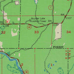 United States Geological Survey Langlade, WI (1952, 48000-Scale) digital map