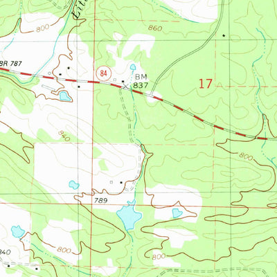 United States Geological Survey Langley, AR (1980, 24000-Scale) digital map