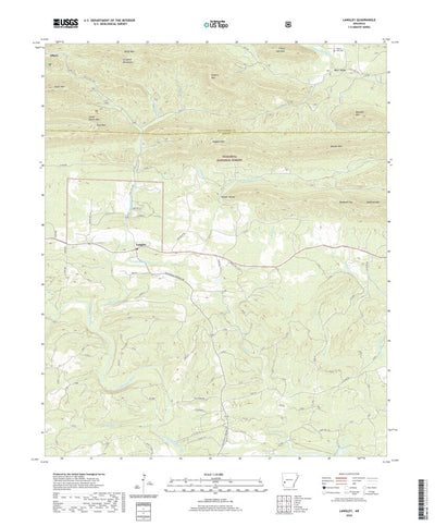 United States Geological Survey Langley, AR (2020, 24000-Scale) digital map