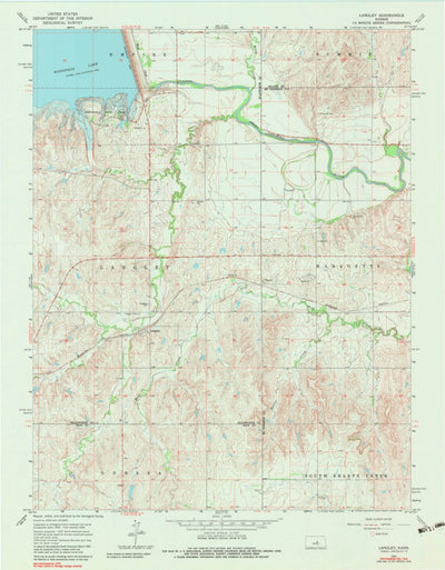 United States Geological Survey Langley, KS (1964, 24000-Scale) digital map