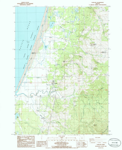 United States Geological Survey Langlois, OR (1986, 24000-Scale) digital map