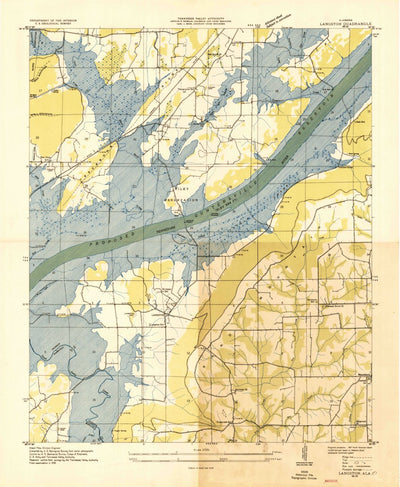 United States Geological Survey Langston, AL (1936, 24000-Scale) digital map