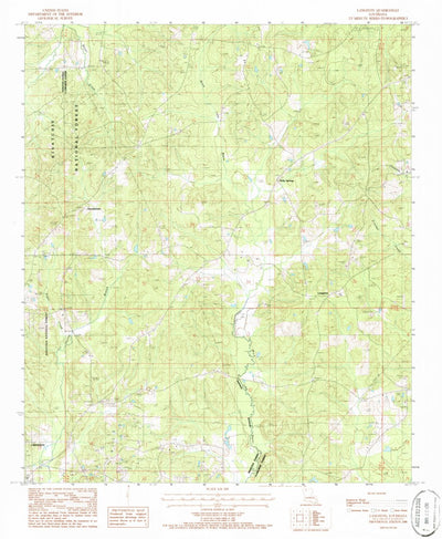 United States Geological Survey Langston, LA (1986, 24000-Scale) digital map