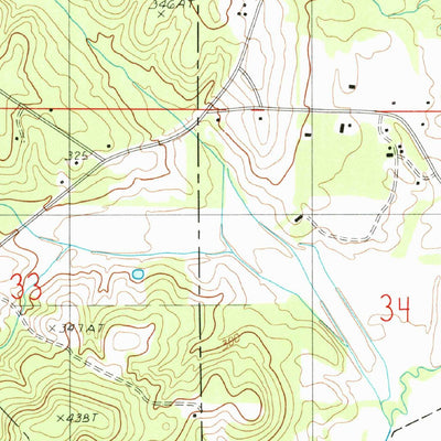 United States Geological Survey Langston, LA (1986, 24000-Scale) digital map