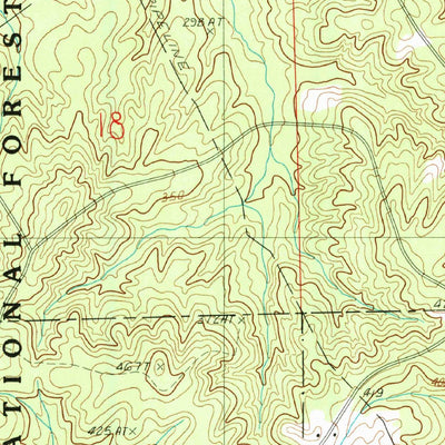United States Geological Survey Langston, LA (1986, 24000-Scale) digital map