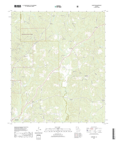 United States Geological Survey Langston, LA (2020, 24000-Scale) digital map