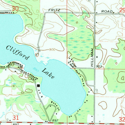 United States Geological Survey Langston, MI (1964, 24000-Scale) digital map