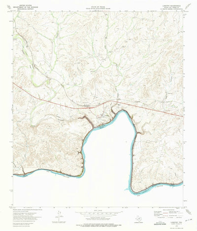 United States Geological Survey Langtry, TX (1973, 24000-Scale) digital map