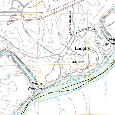 United States Geological Survey Langtry, TX (2013, 24000-Scale) digital map