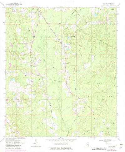 United States Geological Survey Lanham, MS (1964, 24000-Scale) digital map
