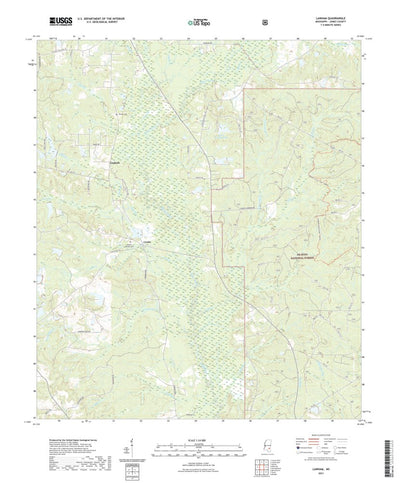 United States Geological Survey Lanham, MS (2021, 24000-Scale) digital map