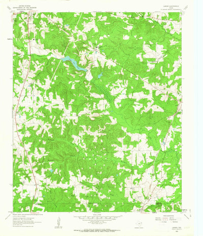 United States Geological Survey Lanier, TX (1962, 24000-Scale) digital map