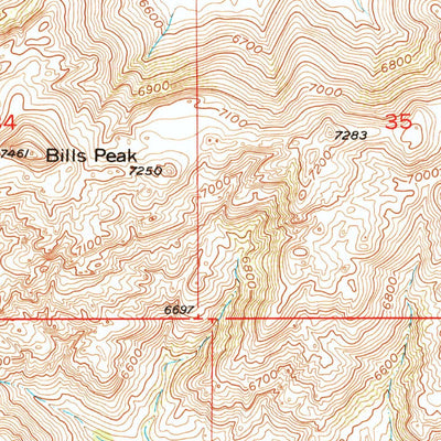 United States Geological Survey Lankin Dome, WY (1951, 24000-Scale) digital map