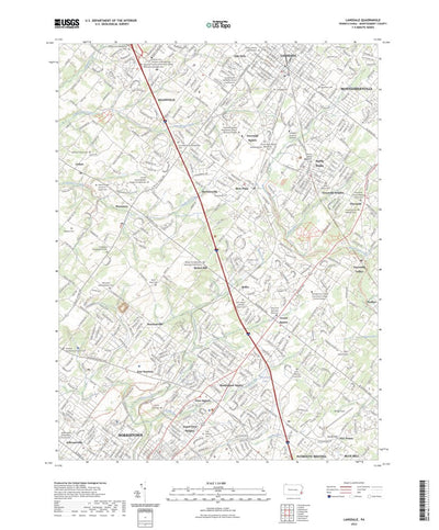 United States Geological Survey Lansdale, PA (2023, 24000-Scale) digital map