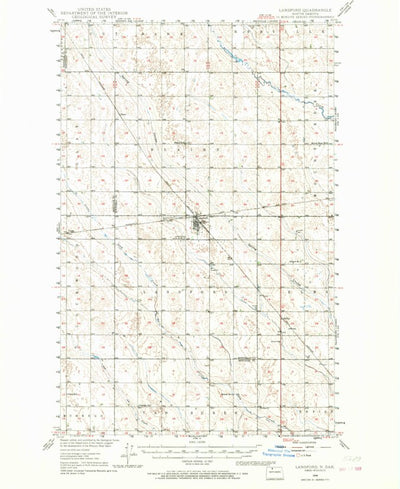 United States Geological Survey Lansford, ND (1948, 62500-Scale) digital map