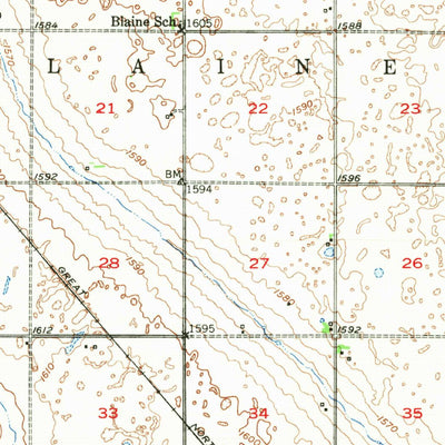 United States Geological Survey Lansford, ND (1948, 62500-Scale) digital map