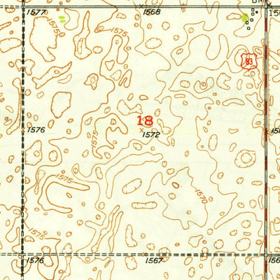 United States Geological Survey Lansford NE, ND (1949, 24000-Scale) digital map
