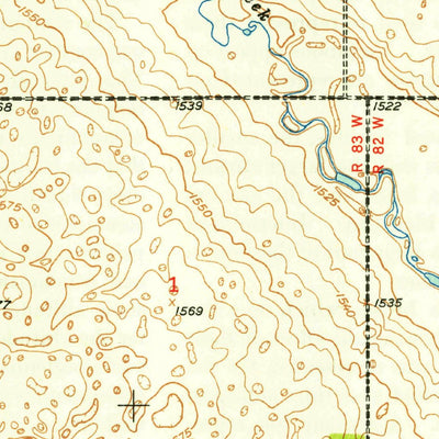 United States Geological Survey Lansford NE, ND (1949, 24000-Scale) digital map