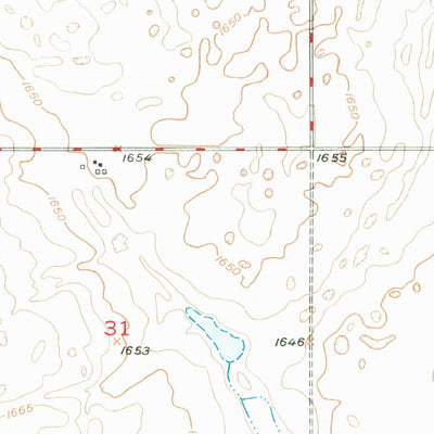 United States Geological Survey Lansford SW, ND (1948, 24000-Scale) digital map