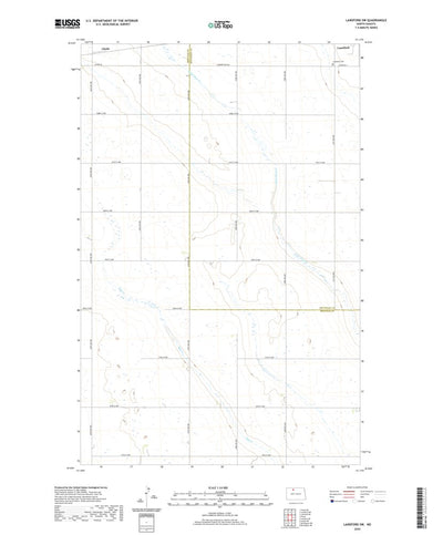United States Geological Survey Lansford SW, ND (2020, 24000-Scale) digital map