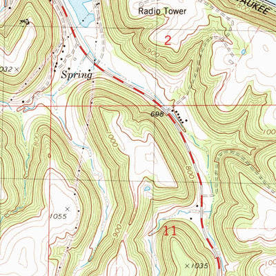 United States Geological Survey Lansing, IA-WI (1983, 24000-Scale) digital map