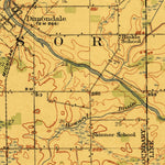 United States Geological Survey Lansing, MI (1912, 62500-Scale) digital map