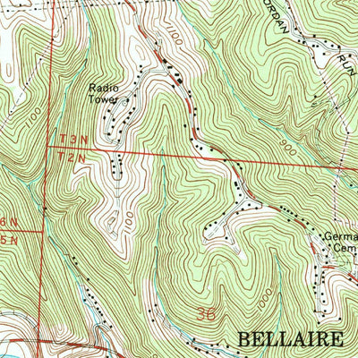 United States Geological Survey Lansing, OH (1960, 24000-Scale) digital map