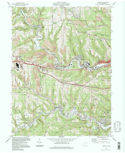 United States Geological Survey Lansing, OH (1994, 24000-Scale) digital map