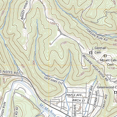 United States Geological Survey Lansing, OH (2023, 24000-Scale) digital map