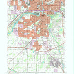 United States Geological Survey Lansing South, MI (1965, 24000-Scale) digital map