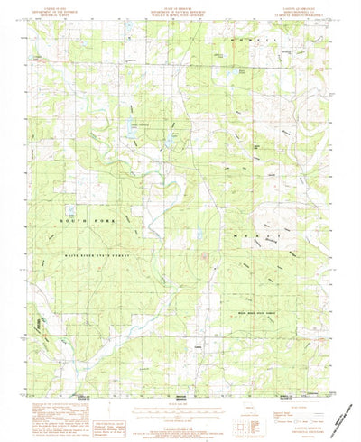 United States Geological Survey Lanton, MO (1983, 24000-Scale) digital map