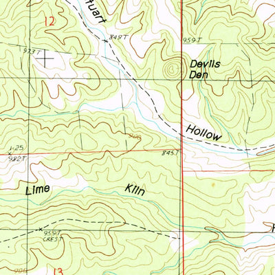United States Geological Survey Lanton, MO (1983, 24000-Scale) digital map