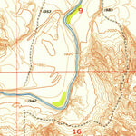 United States Geological Survey Lantry NW, SD (1952, 24000-Scale) digital map