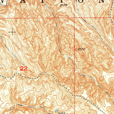 United States Geological Survey Lantry NW, SD (1952, 24000-Scale) digital map