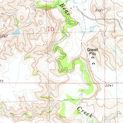 United States Geological Survey Lantry, SD (1981, 24000-Scale) digital map