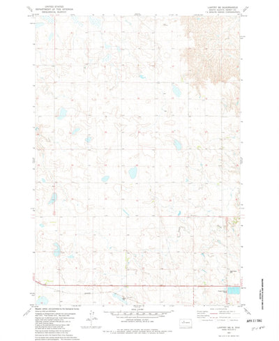 United States Geological Survey Lantry SE, SD (1981, 24000-Scale) digital map