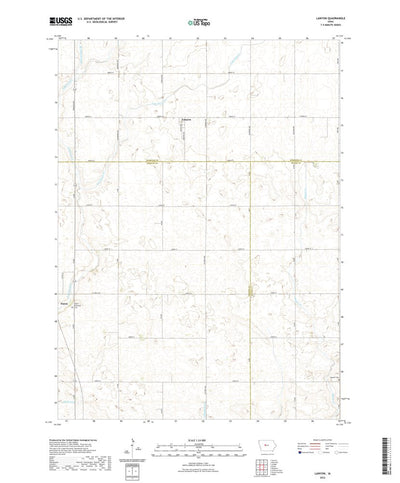 United States Geological Survey Lanyon, IA (2022, 24000-Scale) digital map