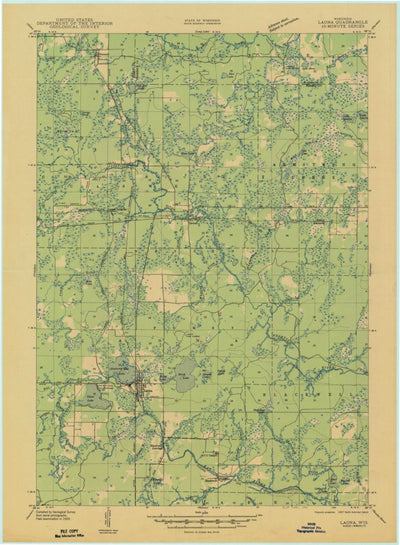 United States Geological Survey Laona, WI (1946, 48000-Scale) digital map