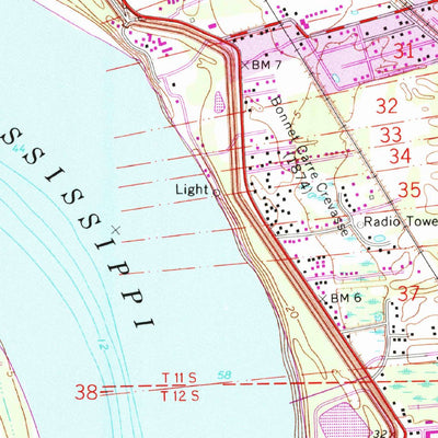 United States Geological Survey Laplace, LA (1967, 24000-Scale) digital map