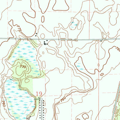 United States Geological Survey Laporte East, IN (1974, 24000-Scale) digital map