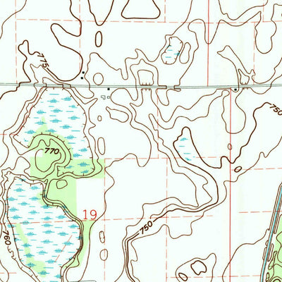 United States Geological Survey Laporte East, IN (1977, 24000-Scale) digital map