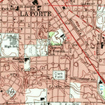 United States Geological Survey Laporte East, IN (1977, 24000-Scale) digital map