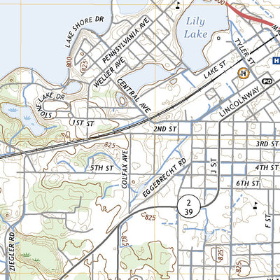 United States Geological Survey LaPorte East, IN (2022, 24000-Scale) digital map
