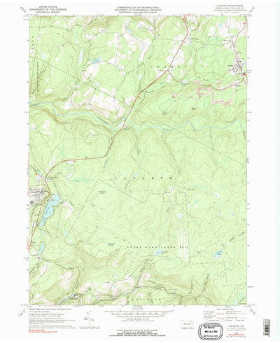 United States Geological Survey Laporte, PA (1969, 24000-Scale) digital map