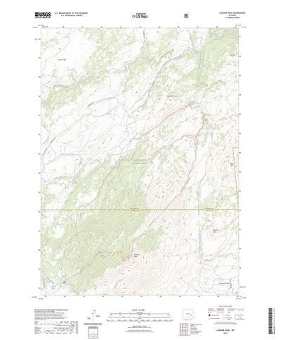 United States Geological Survey Laramie Peak, WY (2023, 24000-Scale) digital map