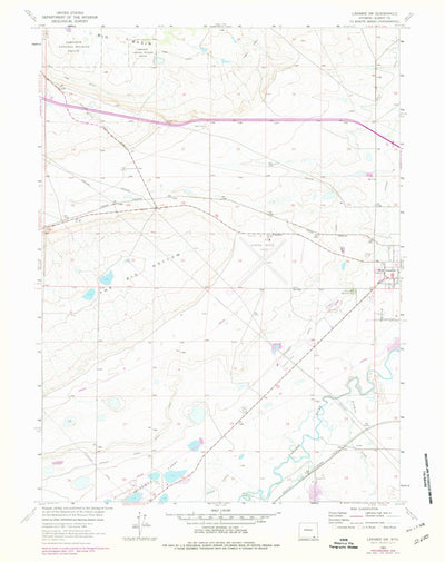 United States Geological Survey Laramie SW, WY (1963, 24000-Scale) digital map